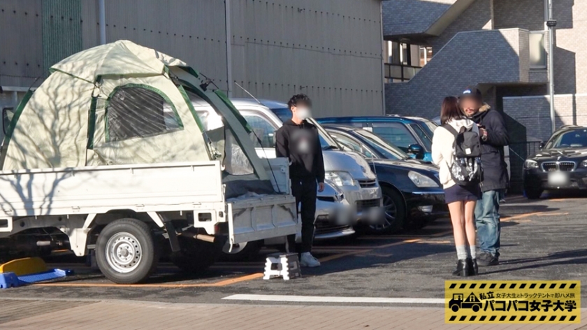 法学部2年生のウブな悩み「エッチで攻められない」を解決！テント密室で開講された極上痴女講座